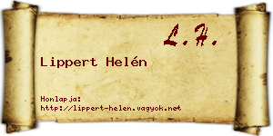 Lippert Helén névjegykártya